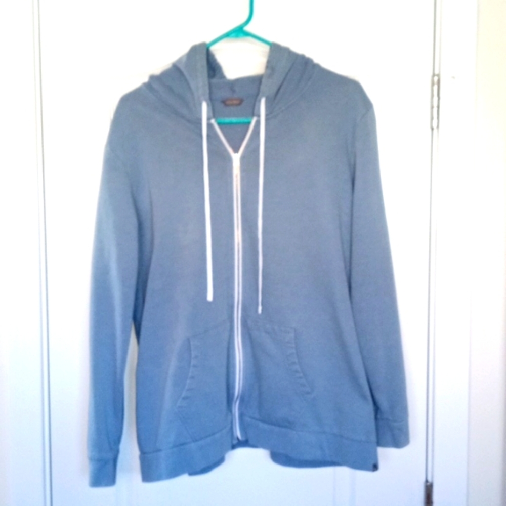 Women's Eddie Bauer light weight zip up, blue, size 2XL